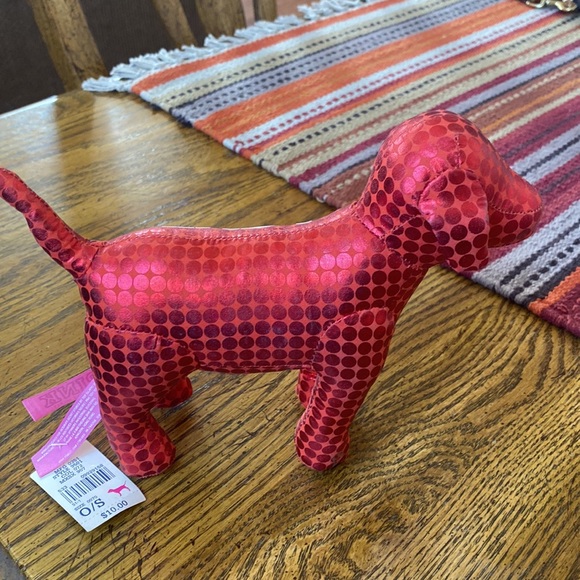NWT Victoria’s Secret Pink Red Metallic Dog OC24 - Picture 4 of 5